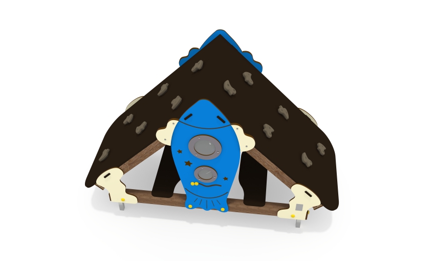 Игровой домик со скалодромом ДС-64-С