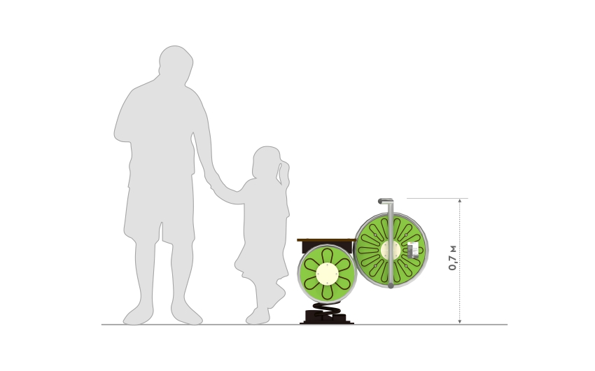 Качалка на пружине "Велосипед" КЧ-121