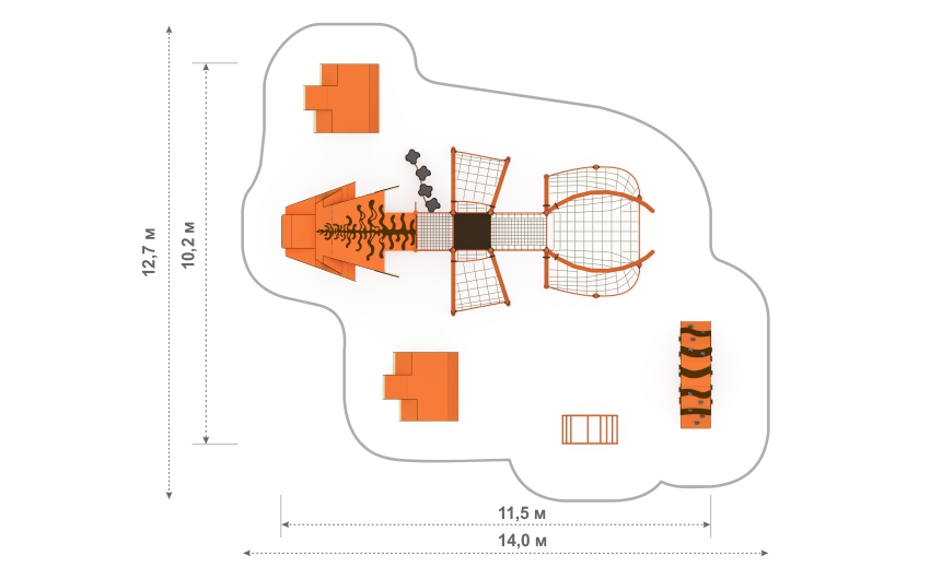 Игровой комплекс "Саблезубый тигр" ЛП-01