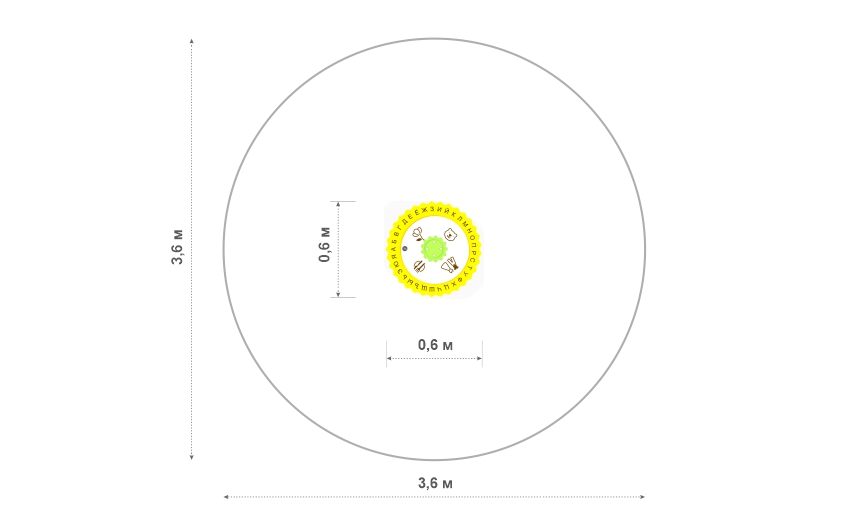 Развивающая панель «Алфавит» МИФ-86