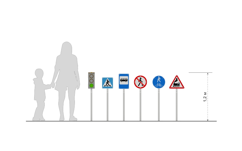 Набор дорожных знаков	МФ-51