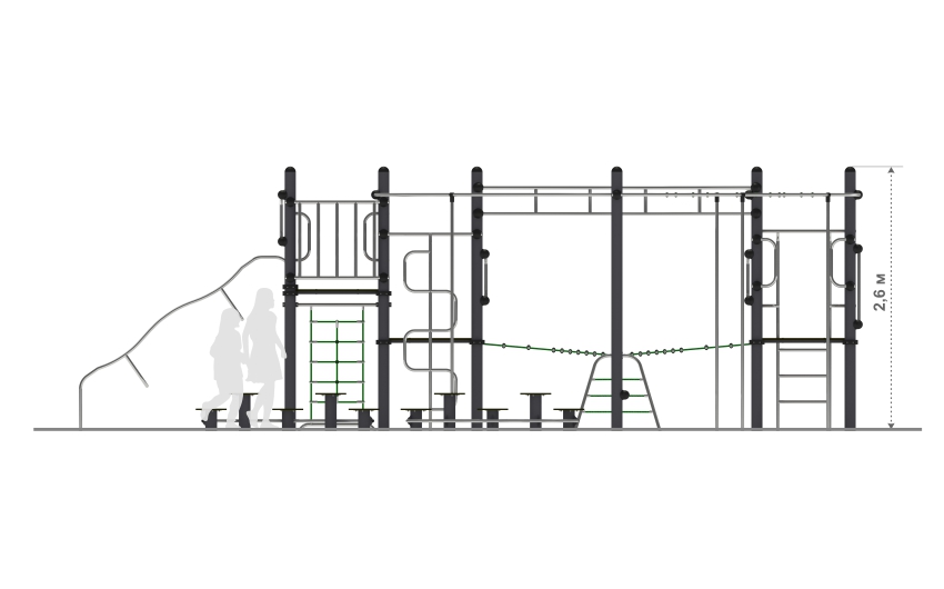 Детский игровой комплекс детской игровой площадки НЛ- 03