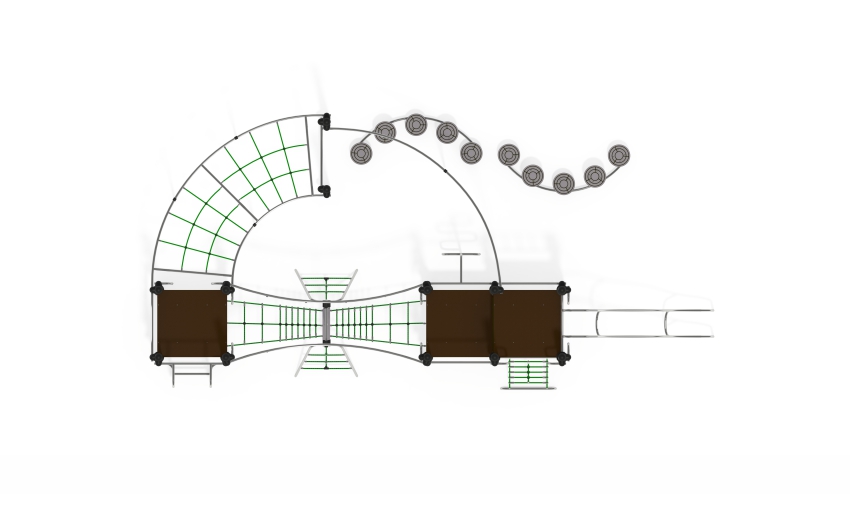 Детский игровой комплекс детской игровой площадки НЛ- 03