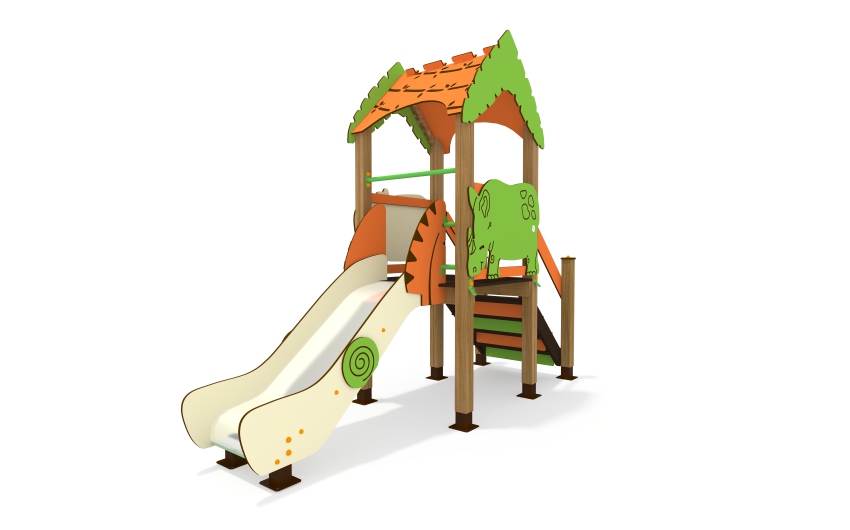 Горка с крышей МИФ-01