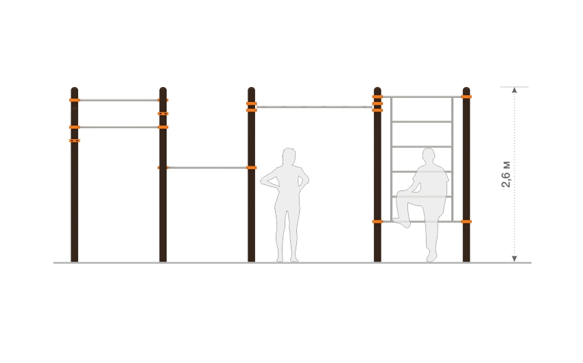 Комплекс для воркаута ФТ-23