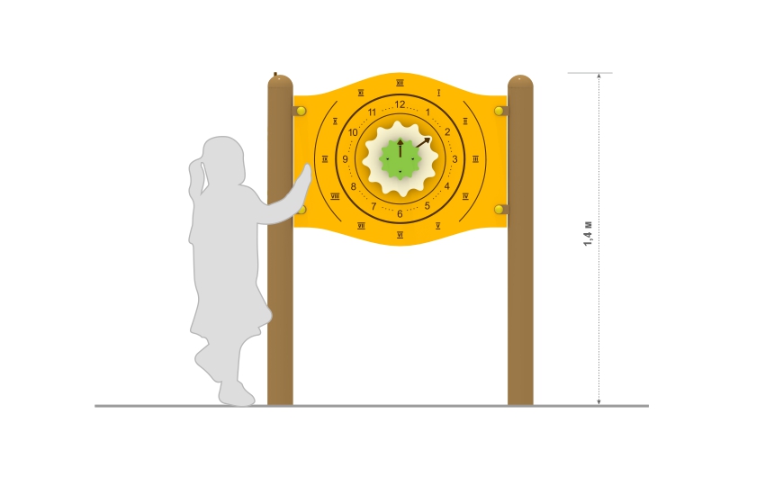 Развивающая панель «Часы» МИФ-86-01