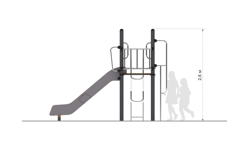 Детский игровой комплекс детской игровой площадки НЛ- 02
