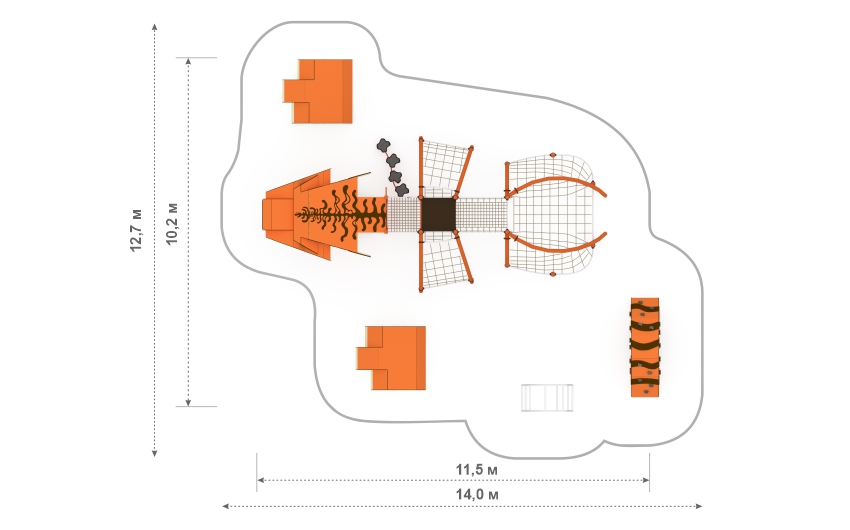 Игровой комплекс "Саблезубый тигр" ЛП-01