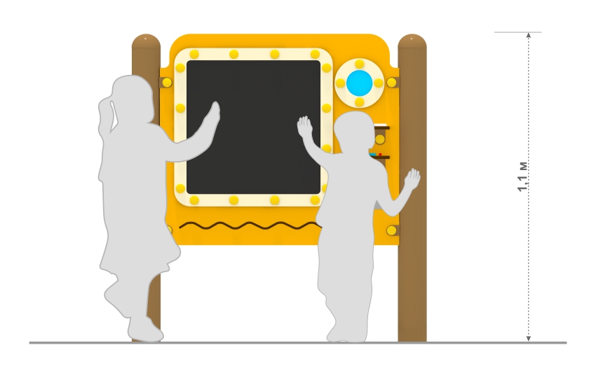 Развивающая панель с меловой доской МИФ-83-02