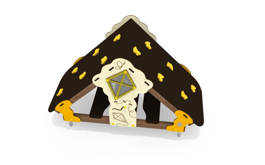 Игровой домик со скалодромом ДС-61