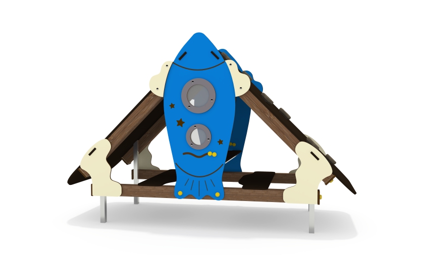 Игровой домик со скалодромом ДС-64-С