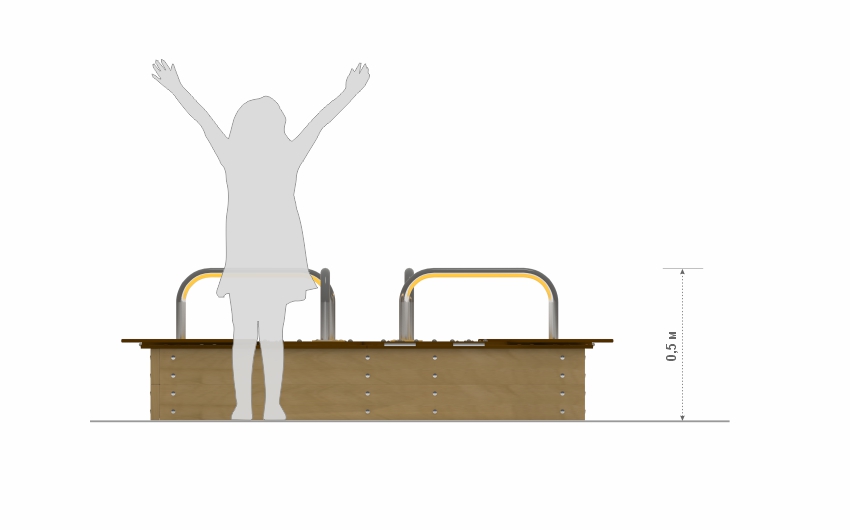 Песочница с крышкой миф-73