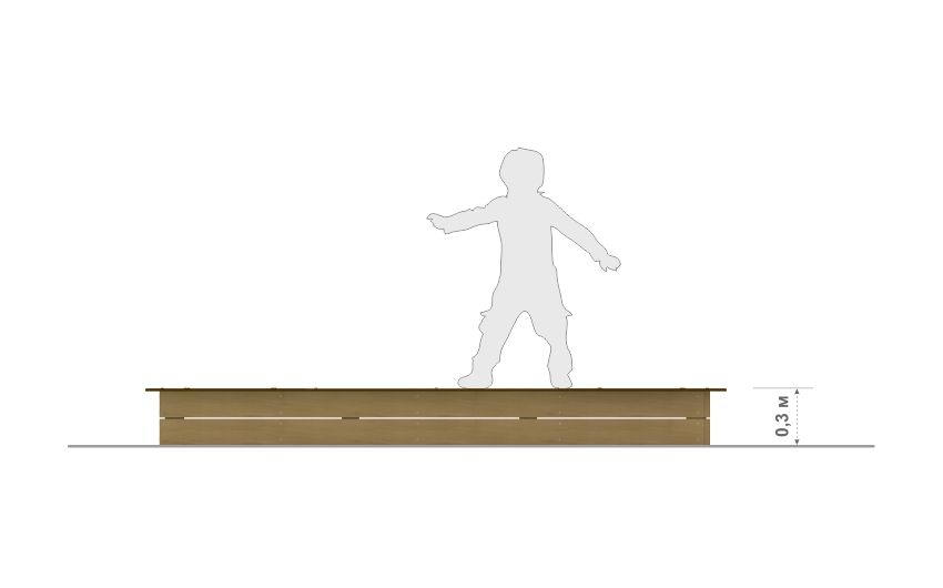 Песочница средняя ДС-41