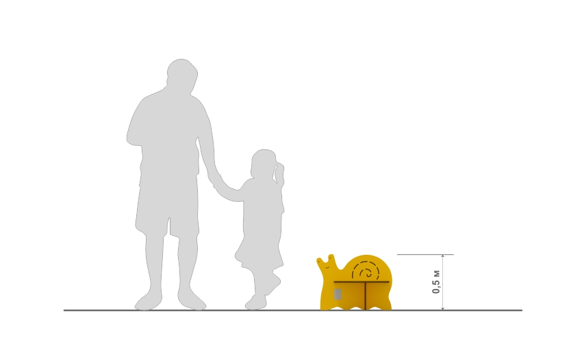 Скамейка детская «Улитка»	МФ-54-02