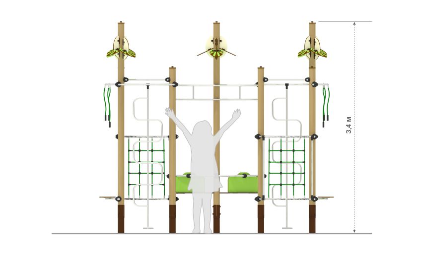 Детский игровой комплекс детской игровой площадки РЛ-05