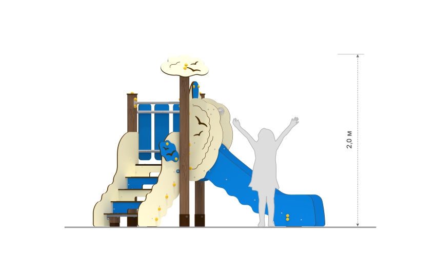 Горка малая «Синдбад" КР-05