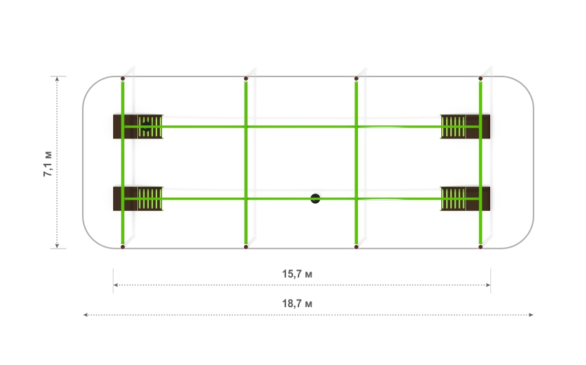 Монорельс «КИНЕТИКА» МР-1-1