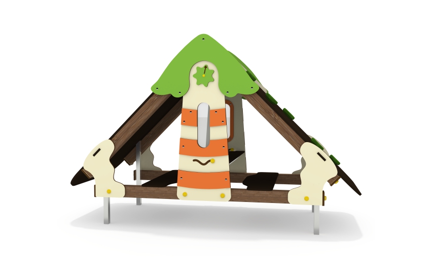 Игровой домик со скалодромом ДС-62