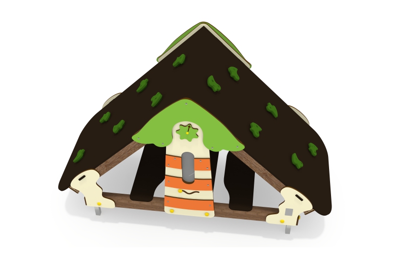 Игровой домик со скалодромом ДС-62