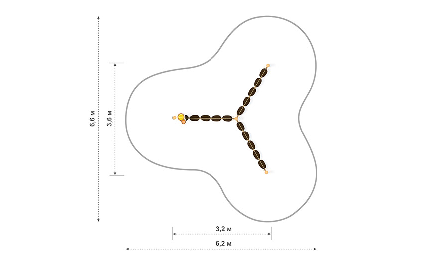 Детский игровой комплекс детской игровой площадки ЭКО-08