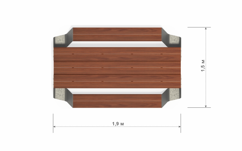 Стол парковый "Неаполь" Т270