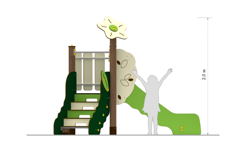 Горка малая «Заколдованный лес» ЗЛ-36