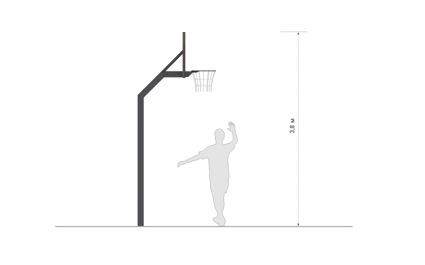 Баскетбольная стойка СП-11