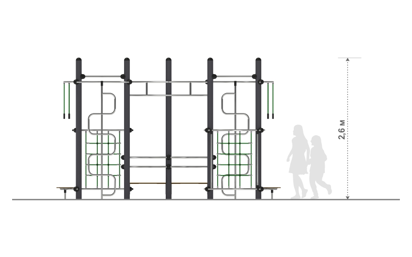 Детский игровой комплекс детской игровой площадки НЛ- 05
