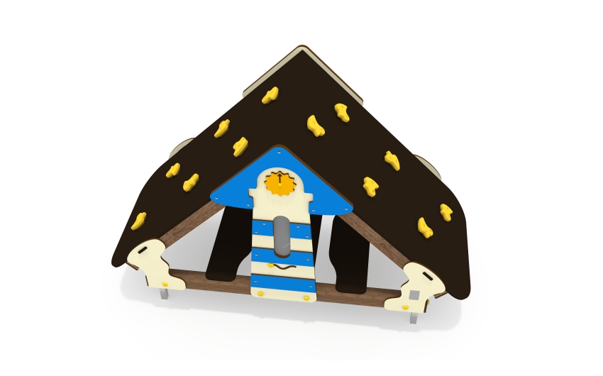 Игровой домик со скалодромом ДС-63