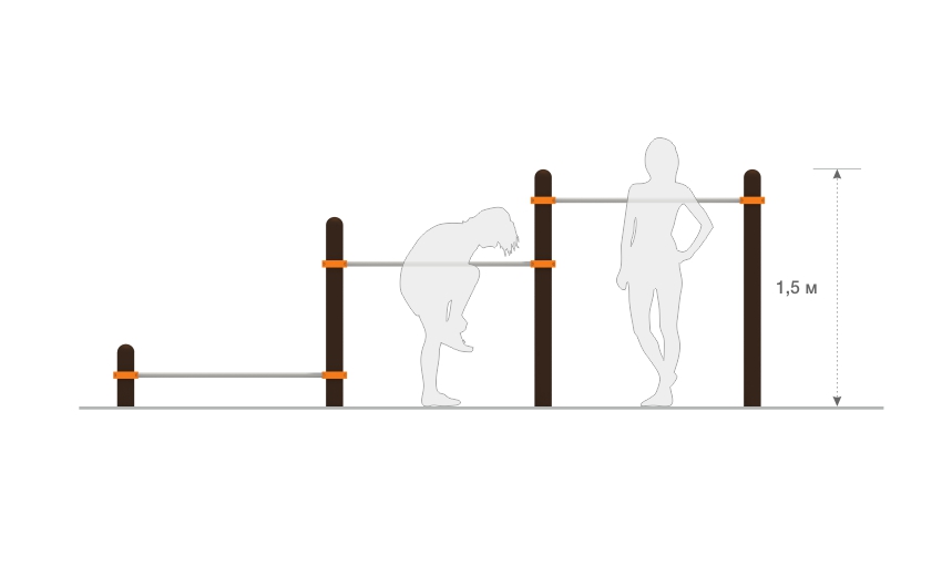 Турники низкие ФТ-05