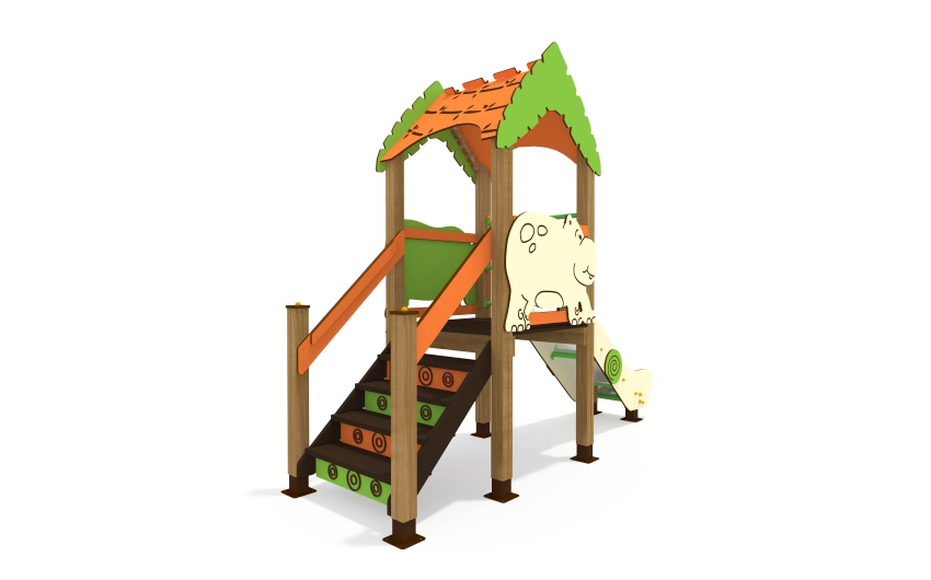 Горка с крышей МИФ-01