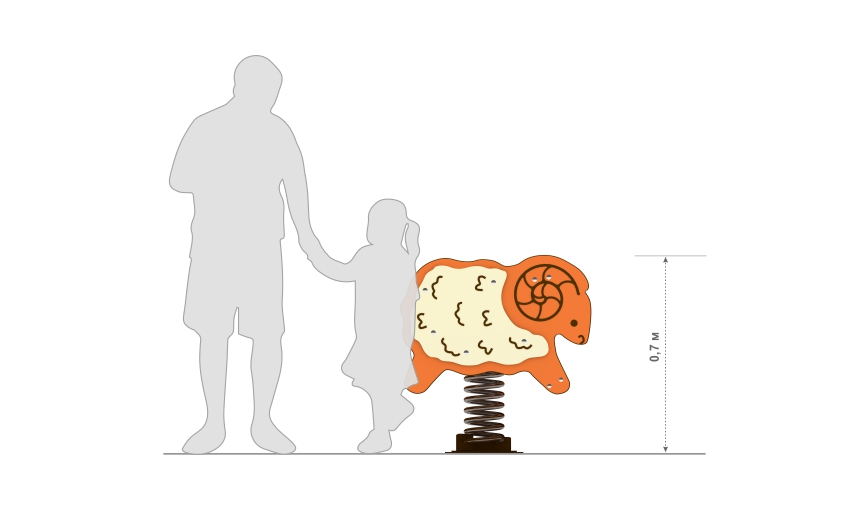 Качалка на пружине КЧ-104