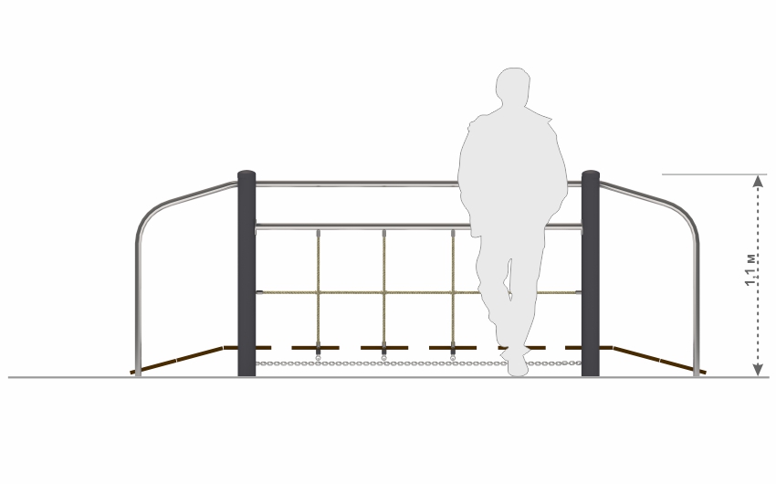 Мостик с цепями СП-19